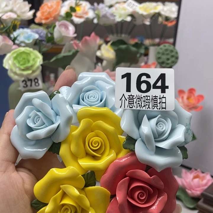 陶瓷手工制作陶瓷花
