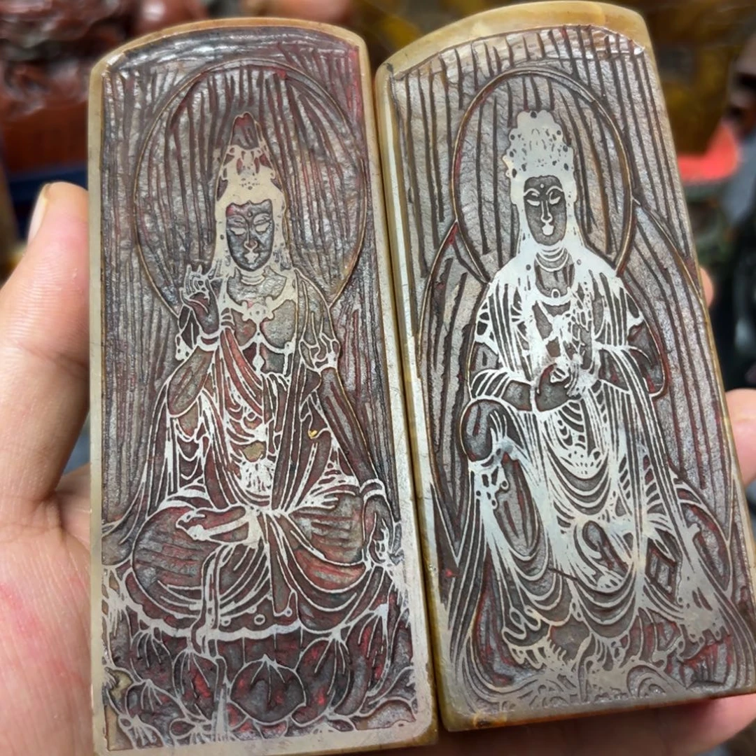南***俑印石寿山石桌面摆件