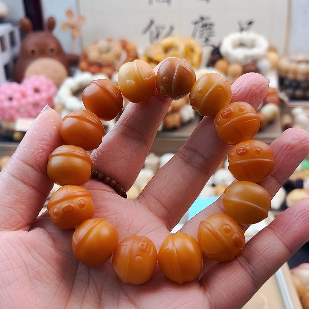 菩提根/象牙果手串草**啵猪猪侠/微瑕八八折