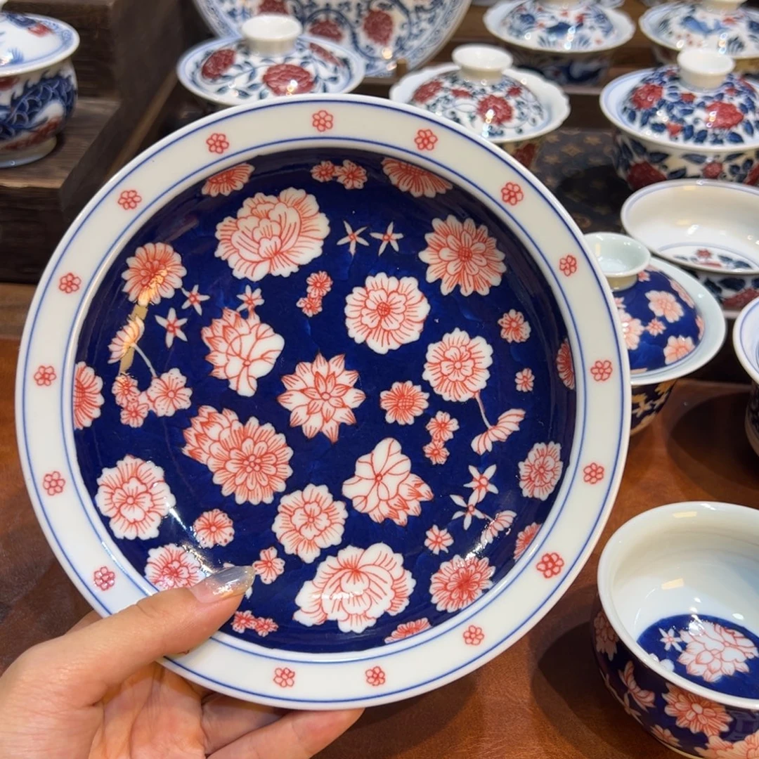 摆件陶景德镇陶瓷茶器百宝箱