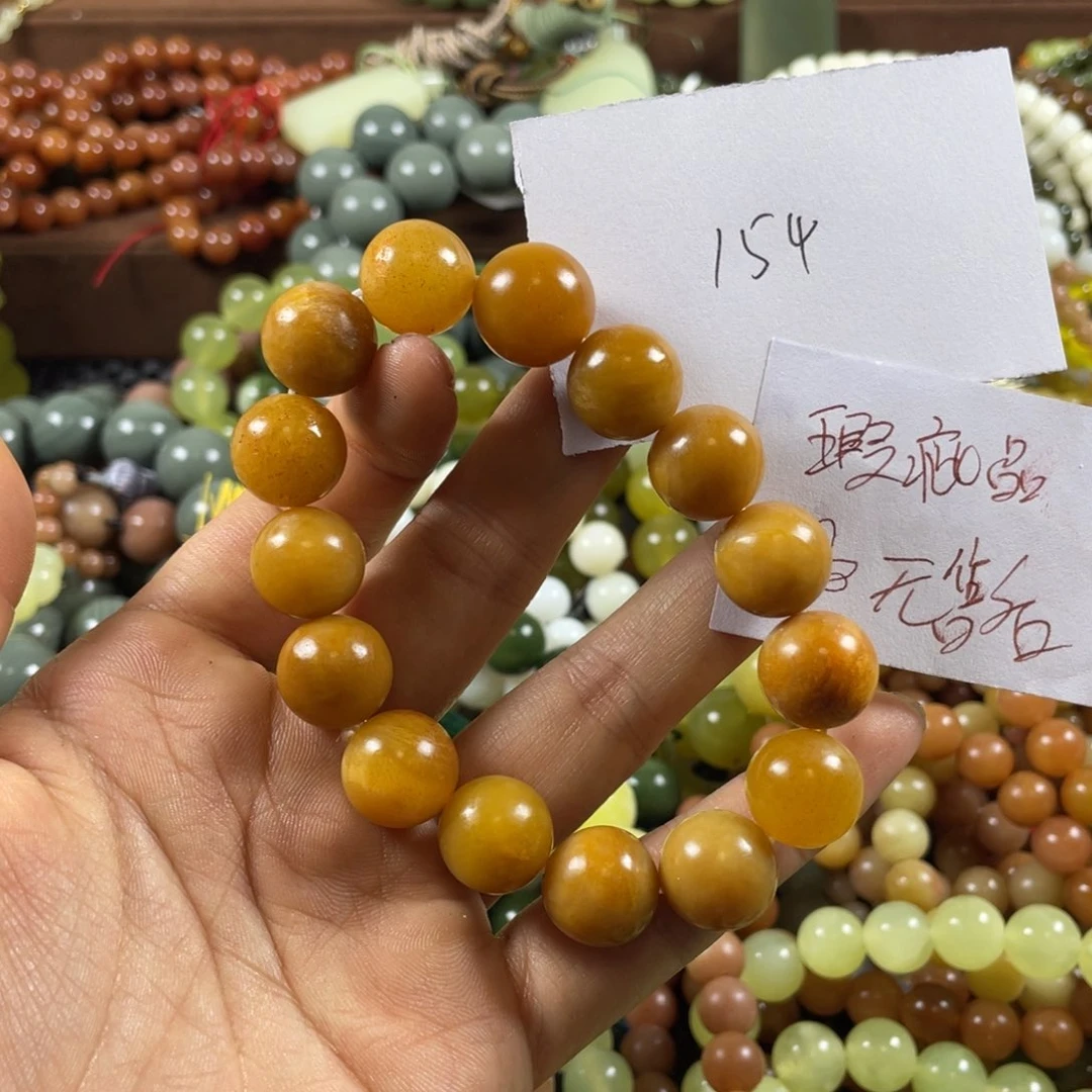 未镶嵌蛇纹石玉手链