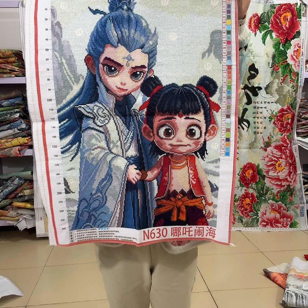 棉十字绣成品出售