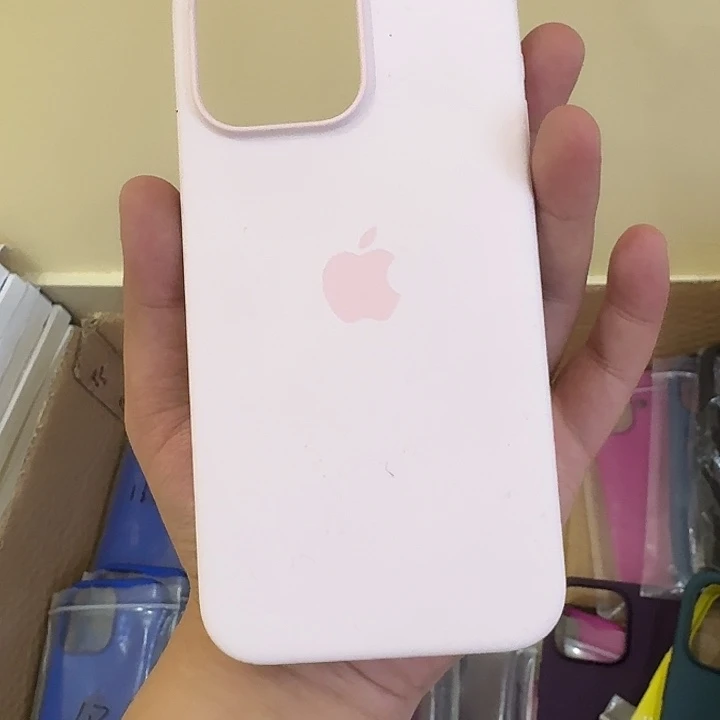 99新苹果15promax灰粉色手机壳99新