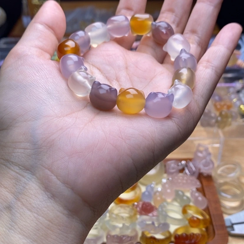 【闪购商品】玛瑙/玉髓手串未镶嵌沫*