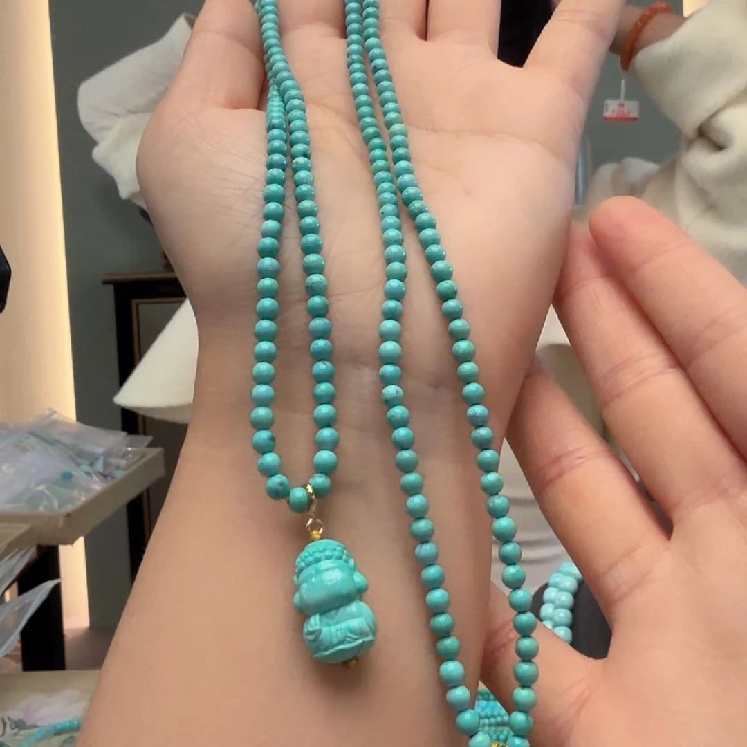 绿松石未镶嵌颈饰