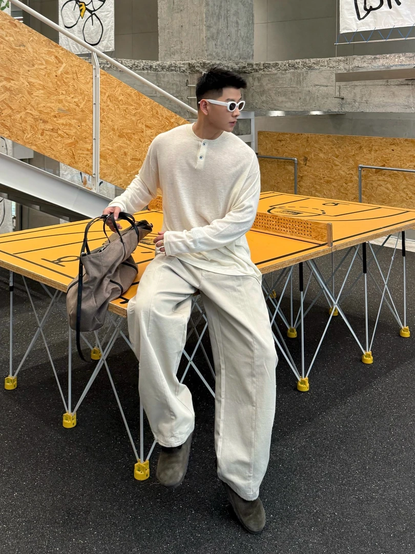 【GV】亨利领羊毛针织长袖打底衫25595