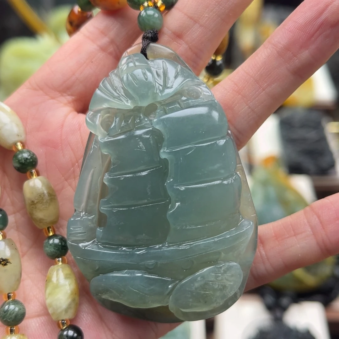 岫玉未镶嵌挂件挂件