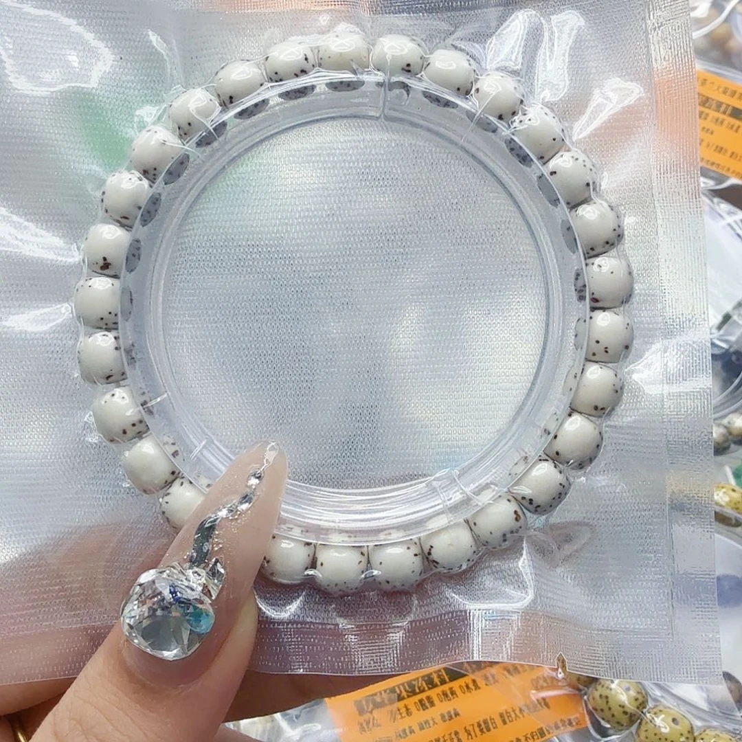 星月菩提手串26高端半臂白星月菩提河豚87桶单圈