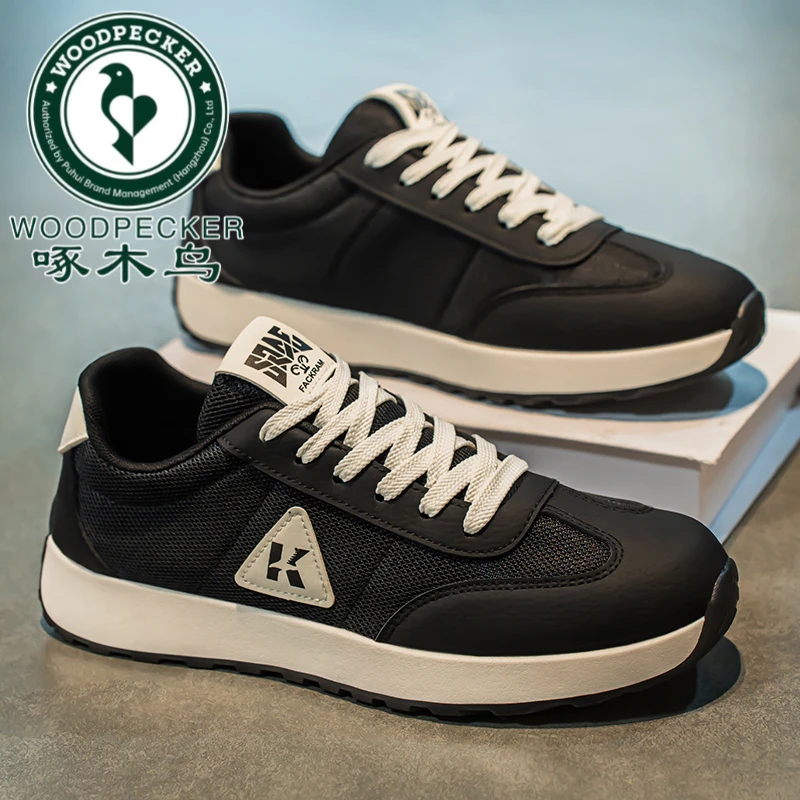 啄木鸟2025男鞋2025新款日常百搭男士运动休闲鞋轻便软底透气时尚