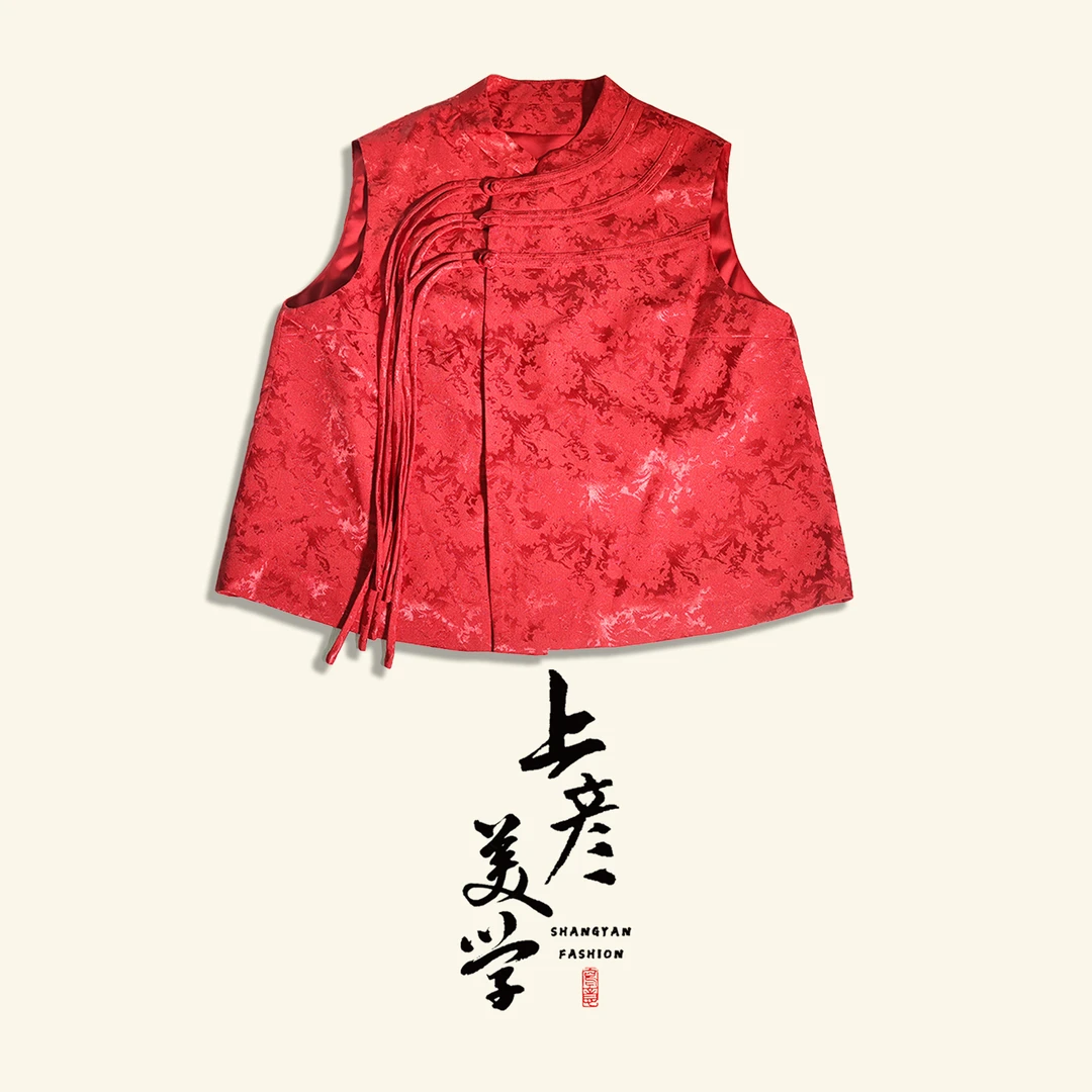 【念清文化·新年战袍】新中式马甲,手作非遗盘扣,穿出人间花开富贵！