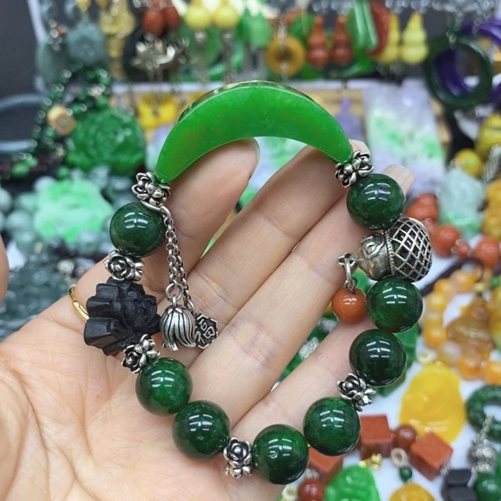 翡翠未镶嵌颈饰手链16