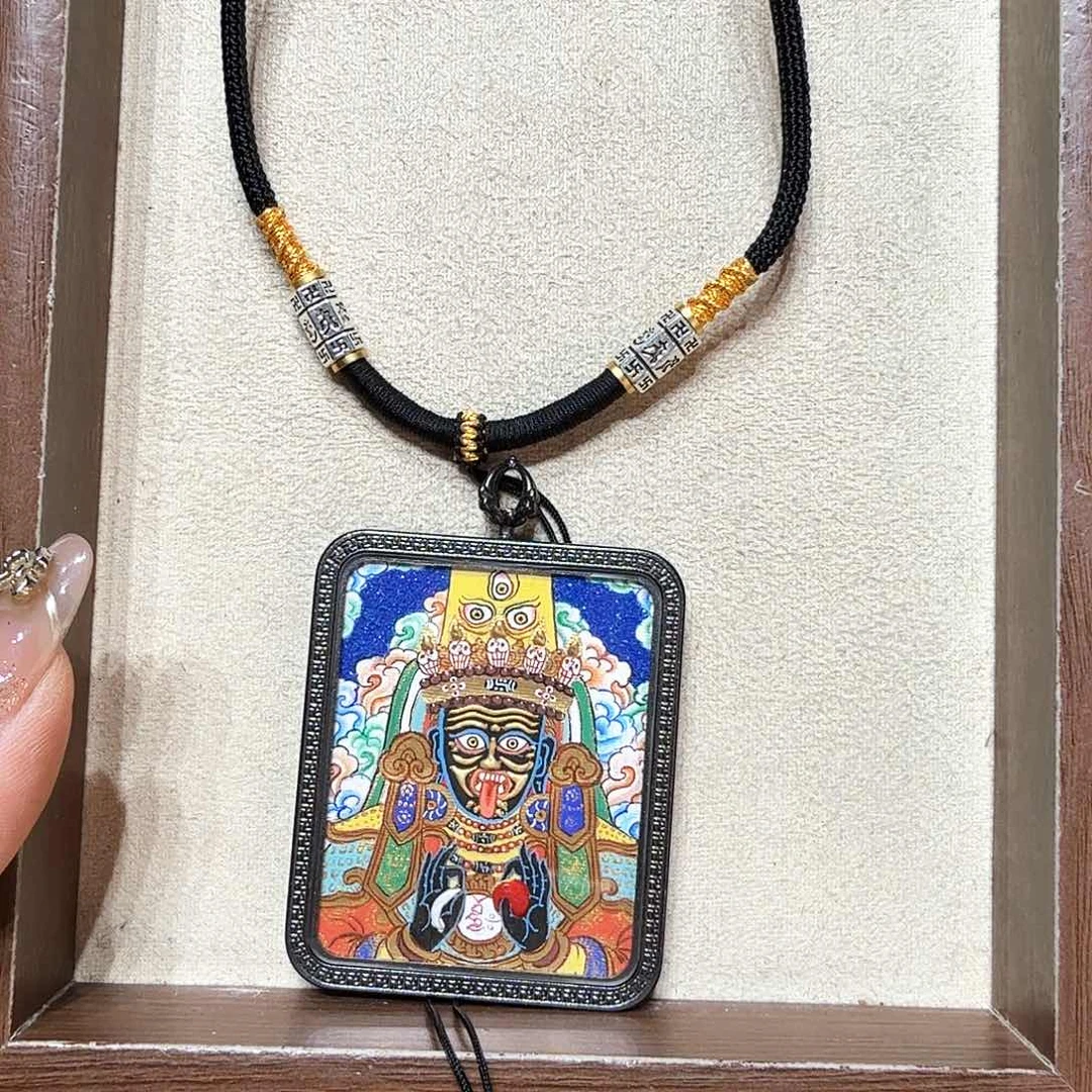 吊坠仨**麻喜缘纯手绘唐卡非遗文化