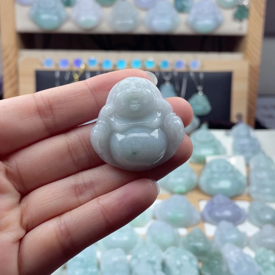 颈饰未镶嵌翡翠35尺寸佛公厚装