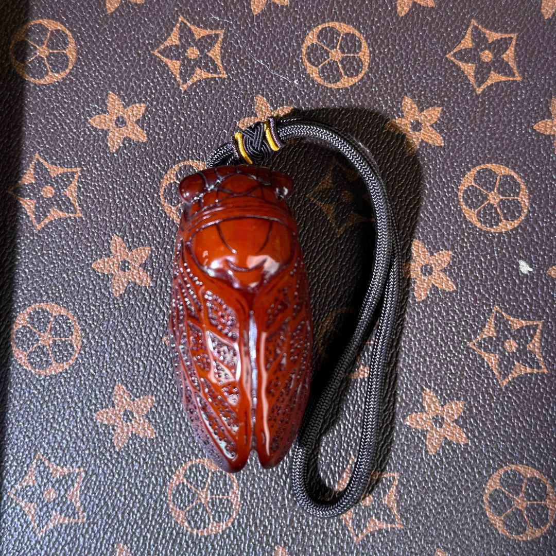 【尚古阁轩】知了手摆件