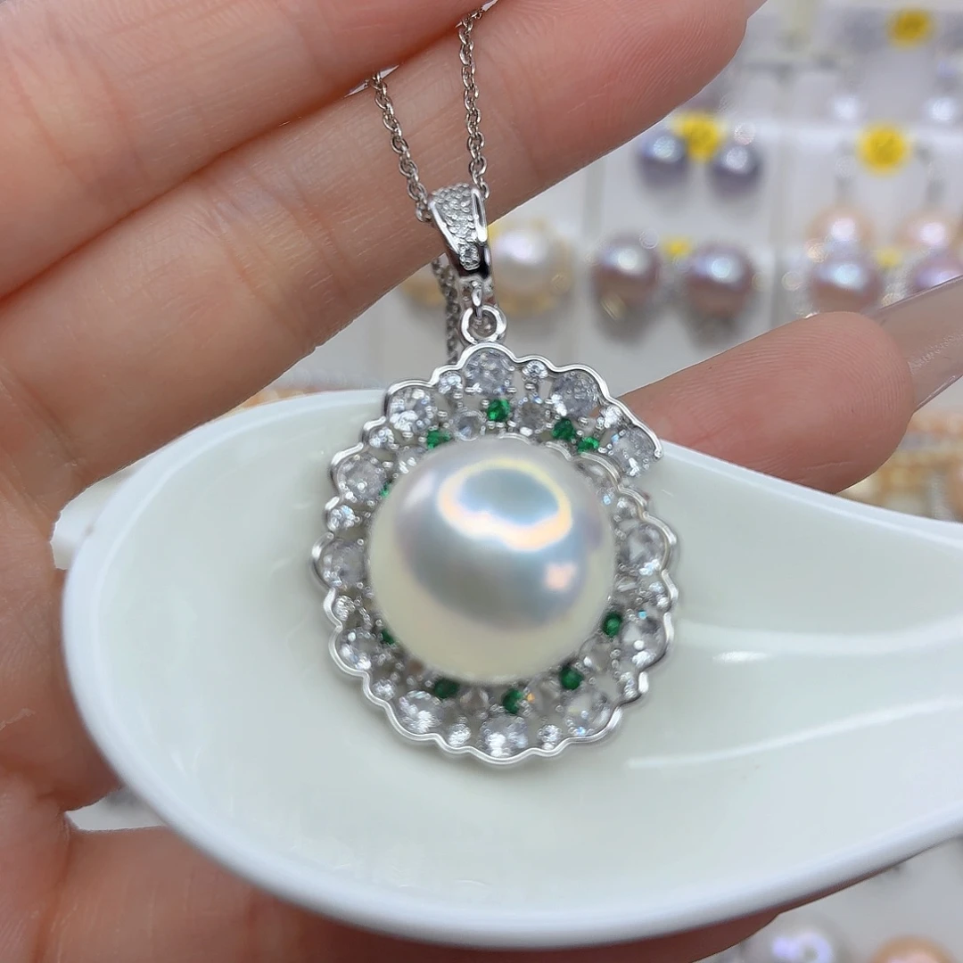 颈饰合金淡水珍珠