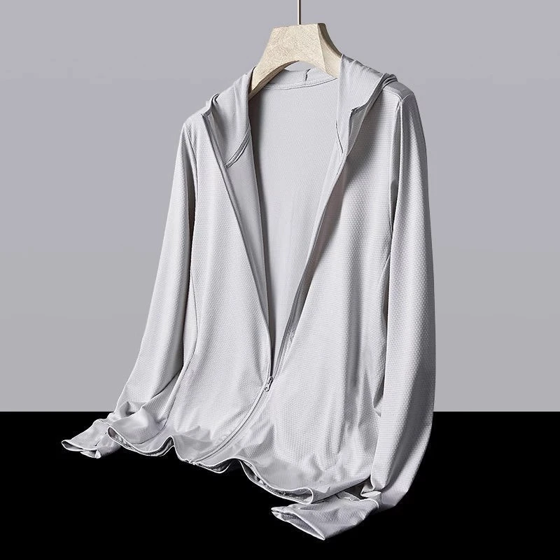 户外冰丝防晒衣男女夏季薄款防紫外线网眼透气运动钓鱼防晒服外套