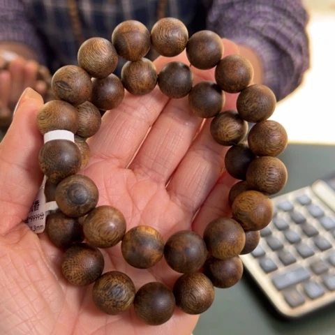 沉香手串红土乌身15姑姑克卡1.3多样性发1串直播