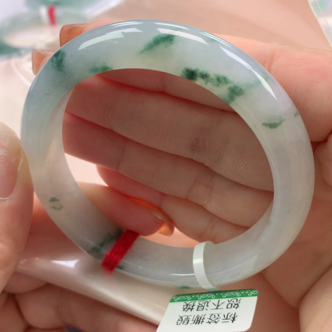 未镶嵌手镯翡翠缅甸天然翡翠57圈