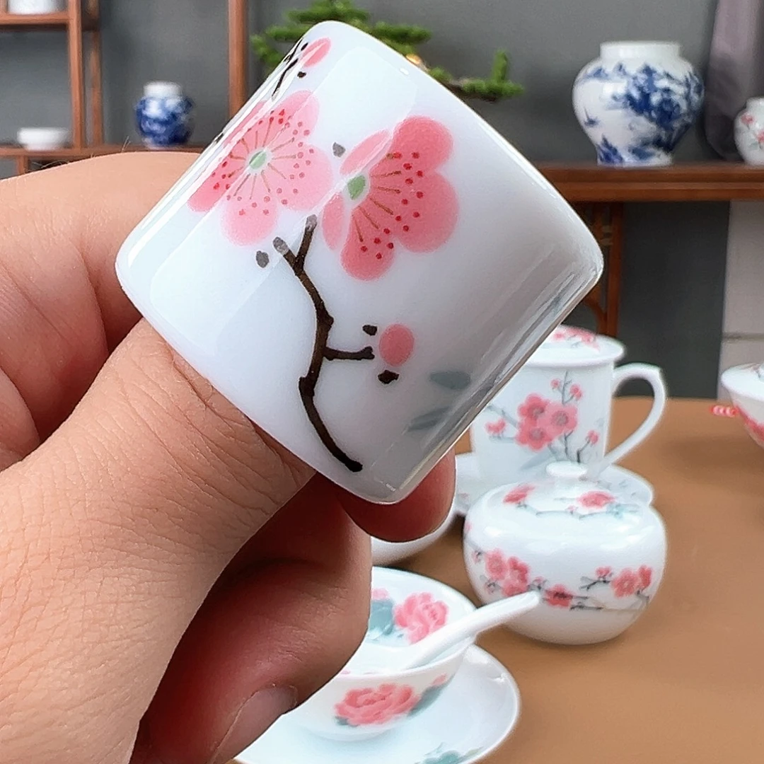 滑石子翠竹红梅扳指