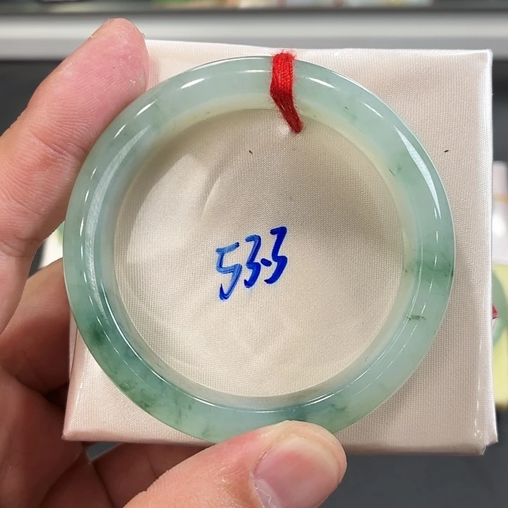 翡翠未镶嵌手镯天然翡翠手镯60号