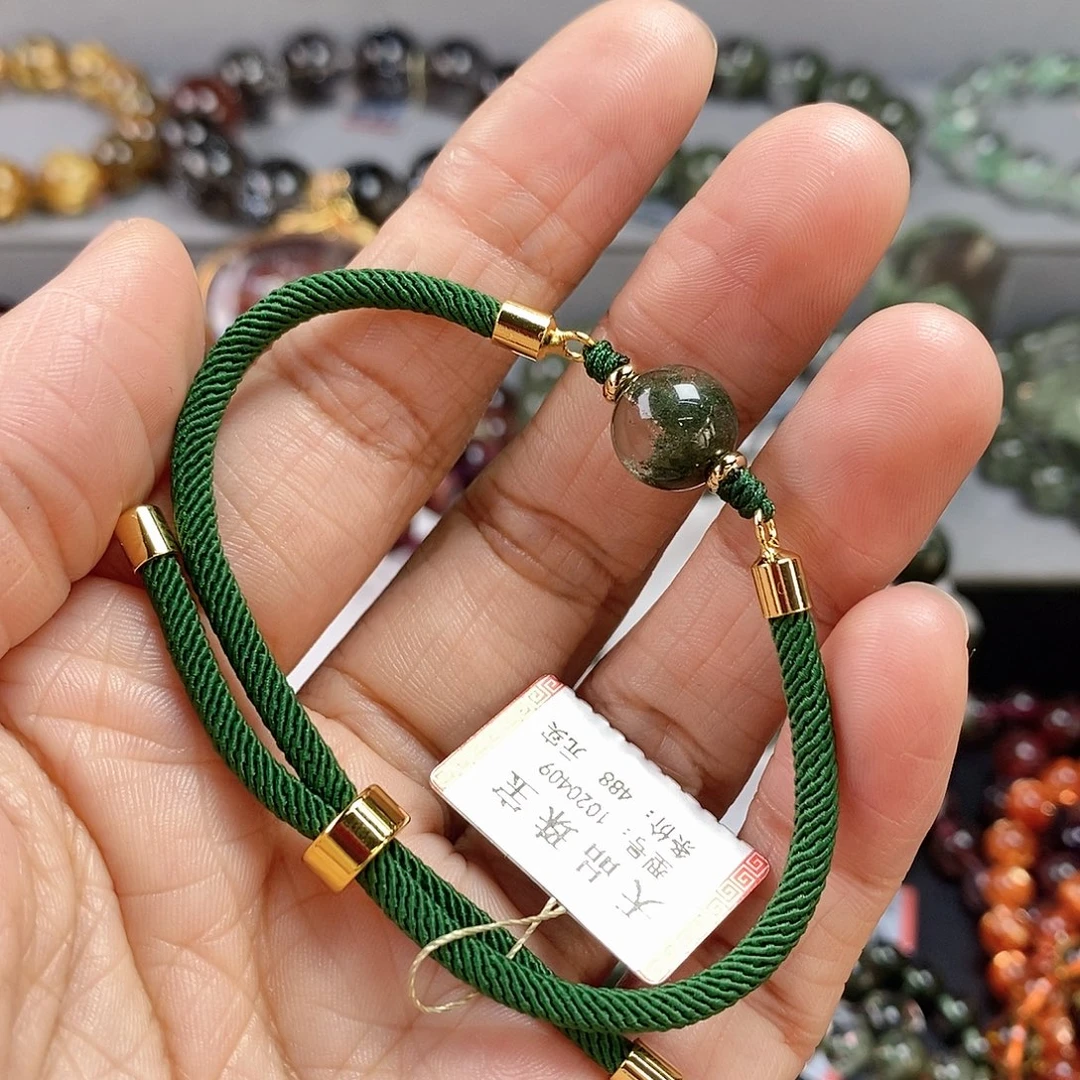 手绳水晶未镶嵌绿幽灵手绳1020409