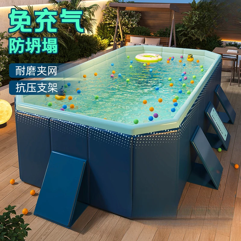儿童游泳池加厚耐磨充气泳池户外免充气可折叠戏水池儿童家用水池