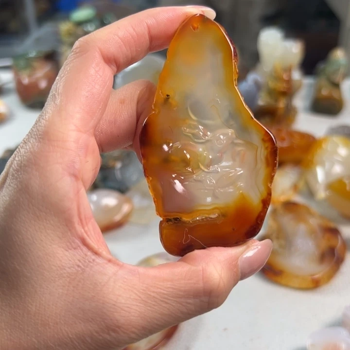玛瑙/玉髓吊坠(不含链)未镶嵌