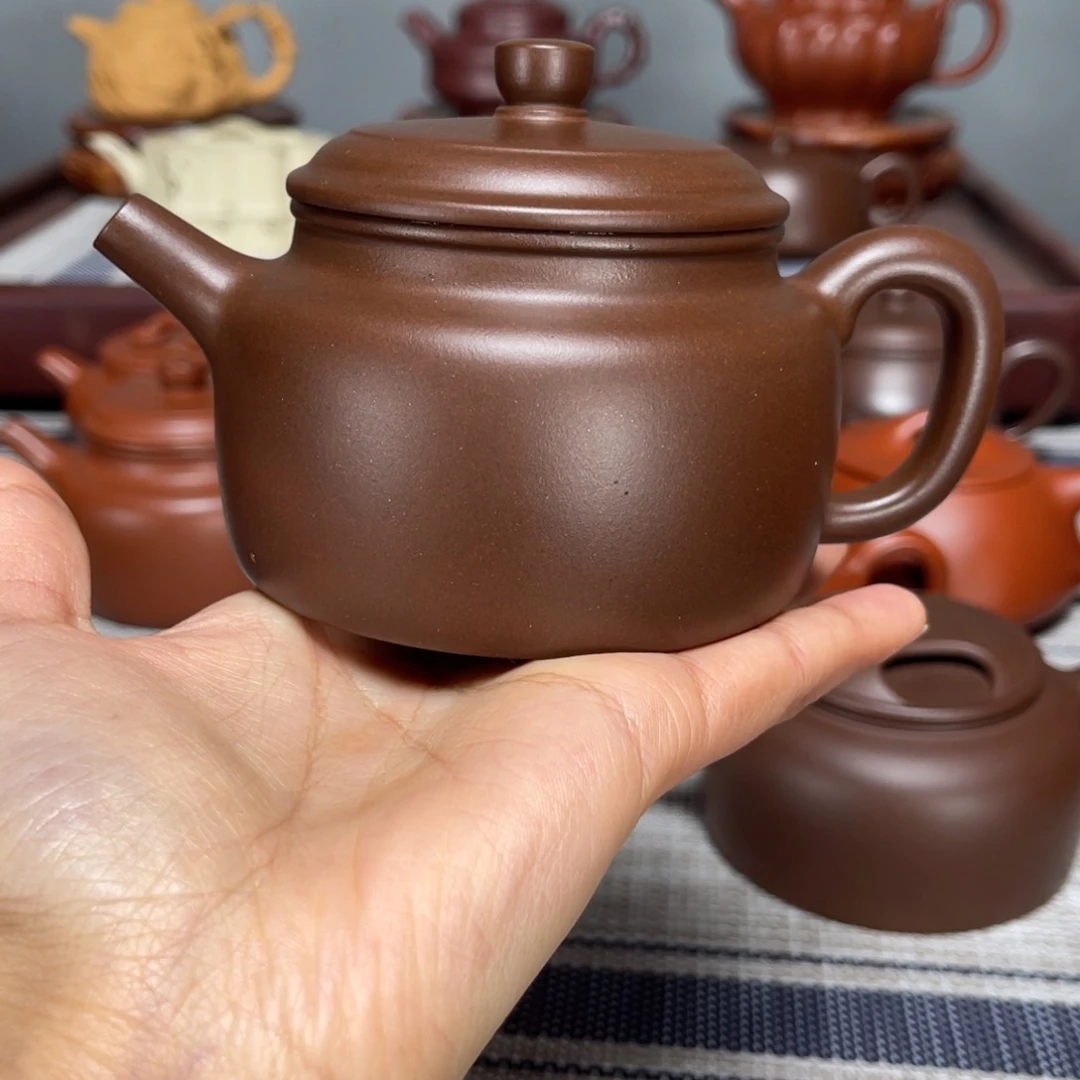 紫砂茶壶多****I半手德中210cc