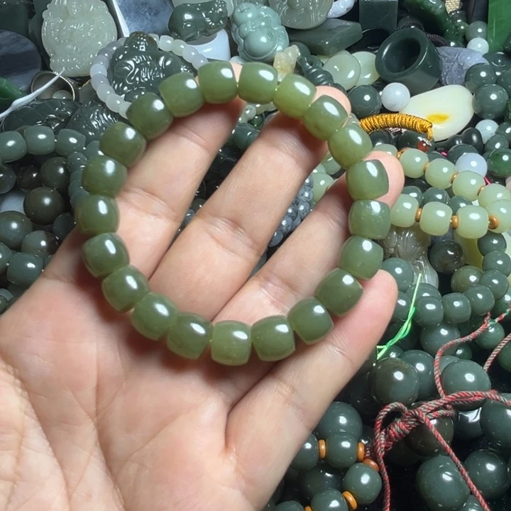 和田玉手串未镶嵌豫**f