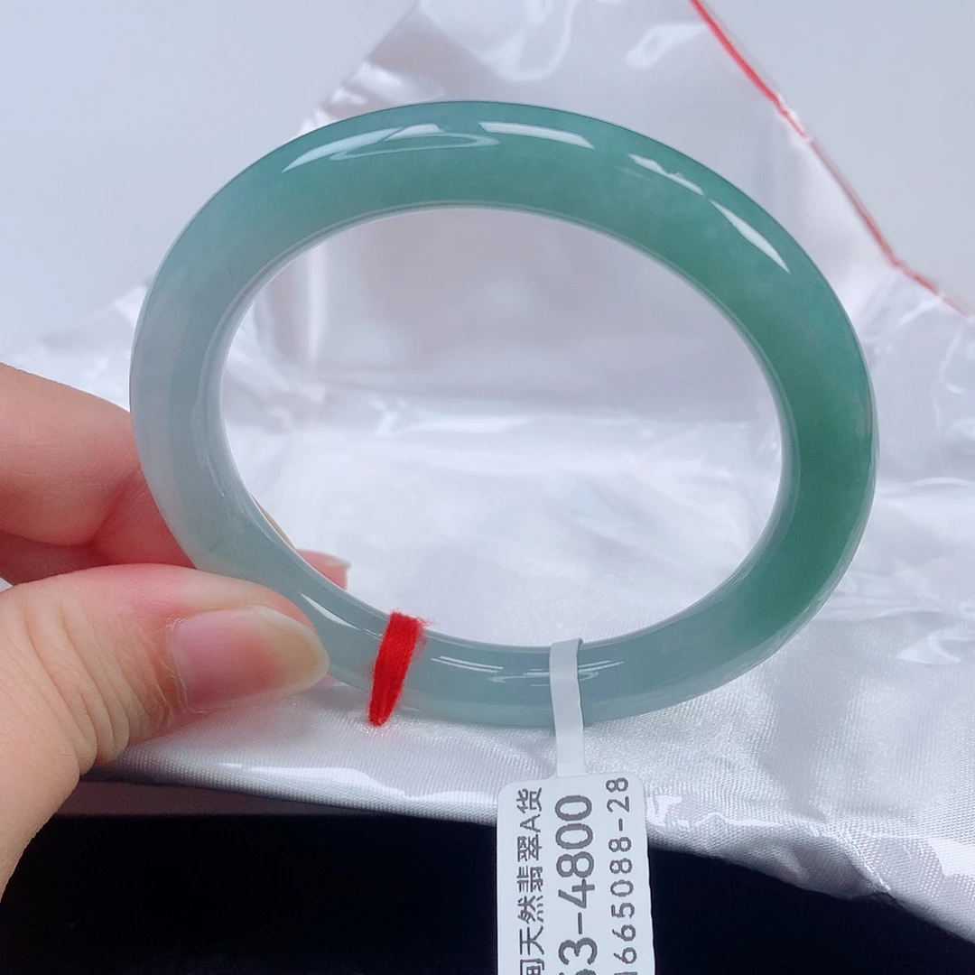 未镶嵌手镯翡翠53圆条