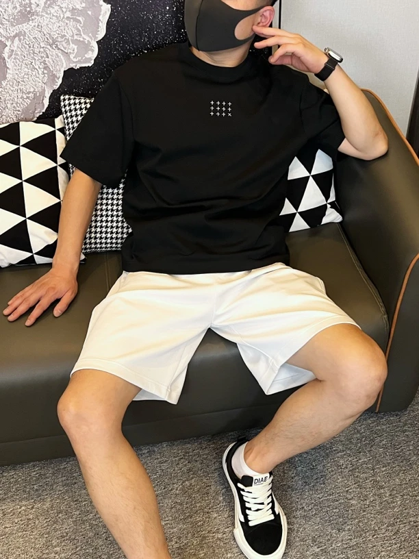 『JIA.HAO』9562夏季男士时尚品质刺绣百搭短袖