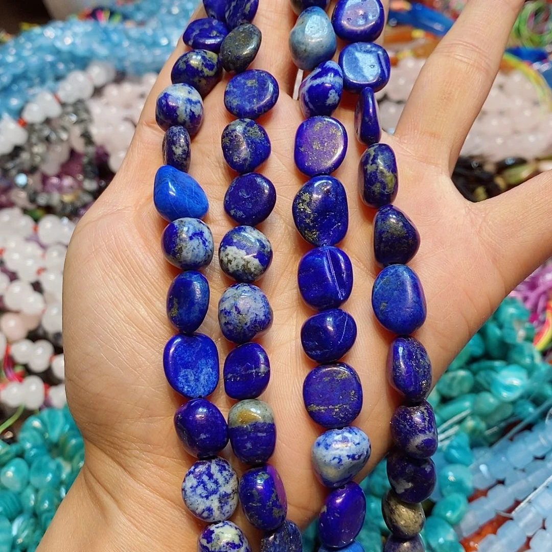 玛瑙/玉髓未镶嵌珠宝半成品青金随型一条