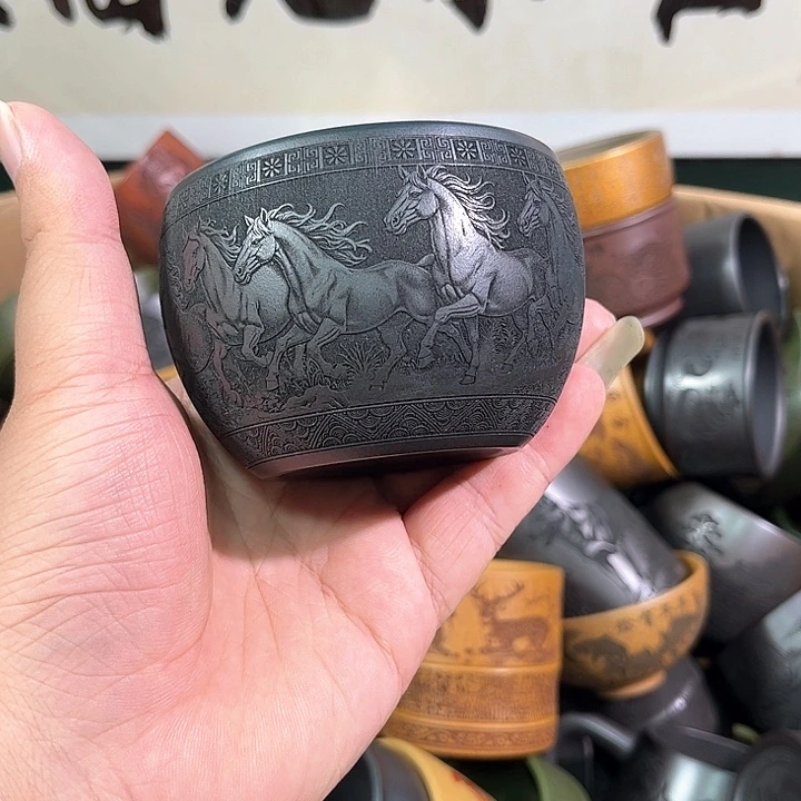 茶杯紫砂全手工紫砂主人杯
