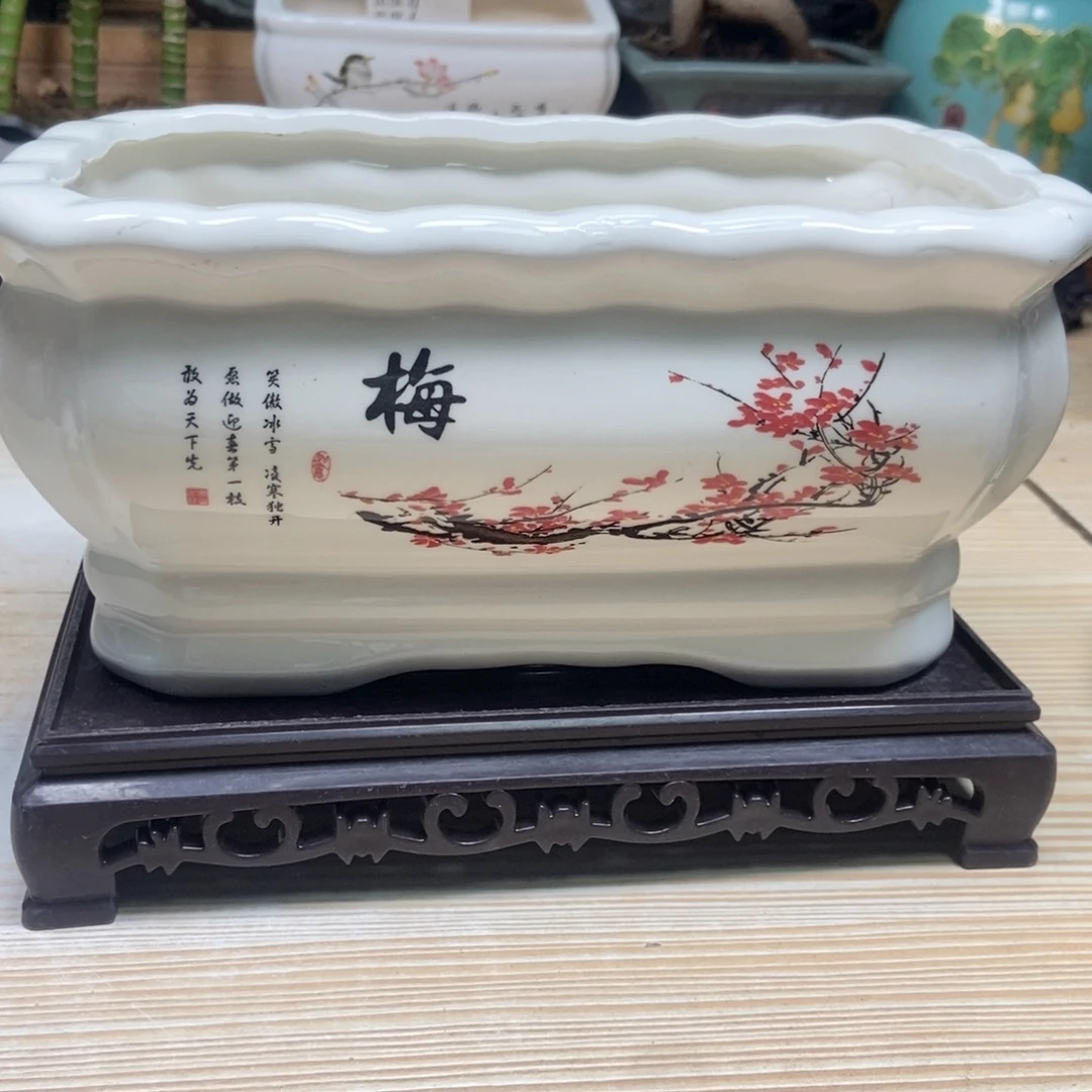 瓷片陶瓷花盆陶瓷艺术