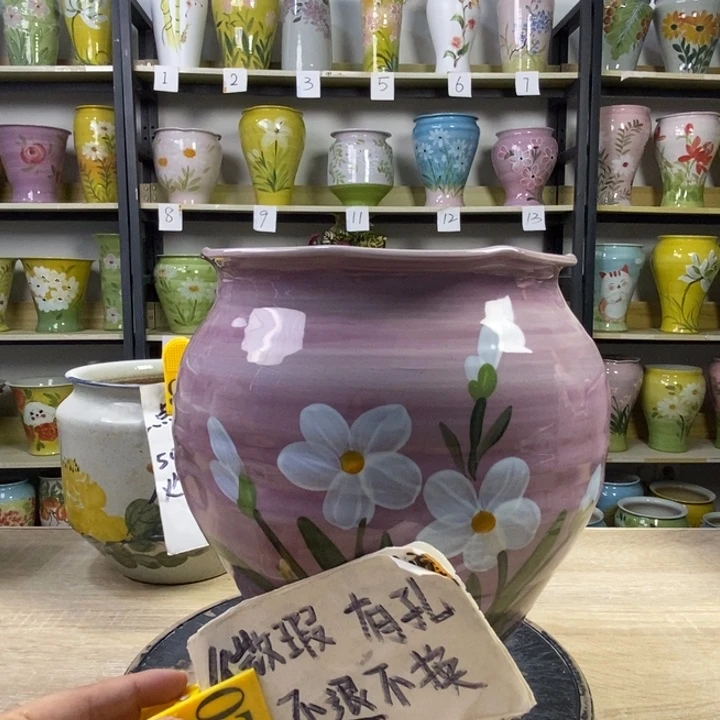 景德镇高温陶瓷花盆