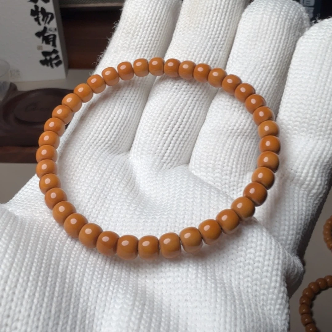 R***.手串橄榄核基础款微暇三花核尖饭圈62