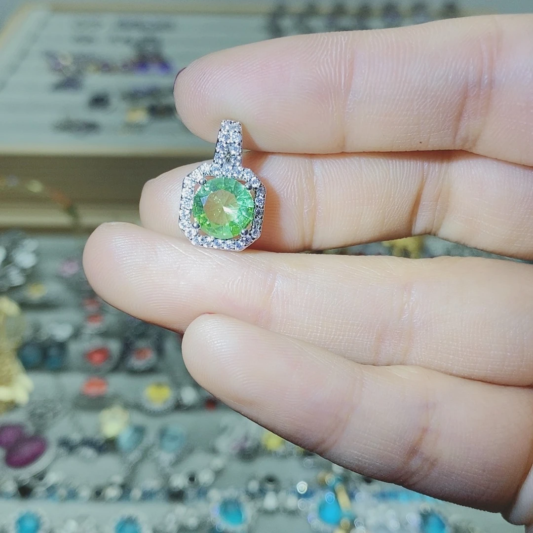 【闪购商品】托帕石耳饰银S925镶嵌
