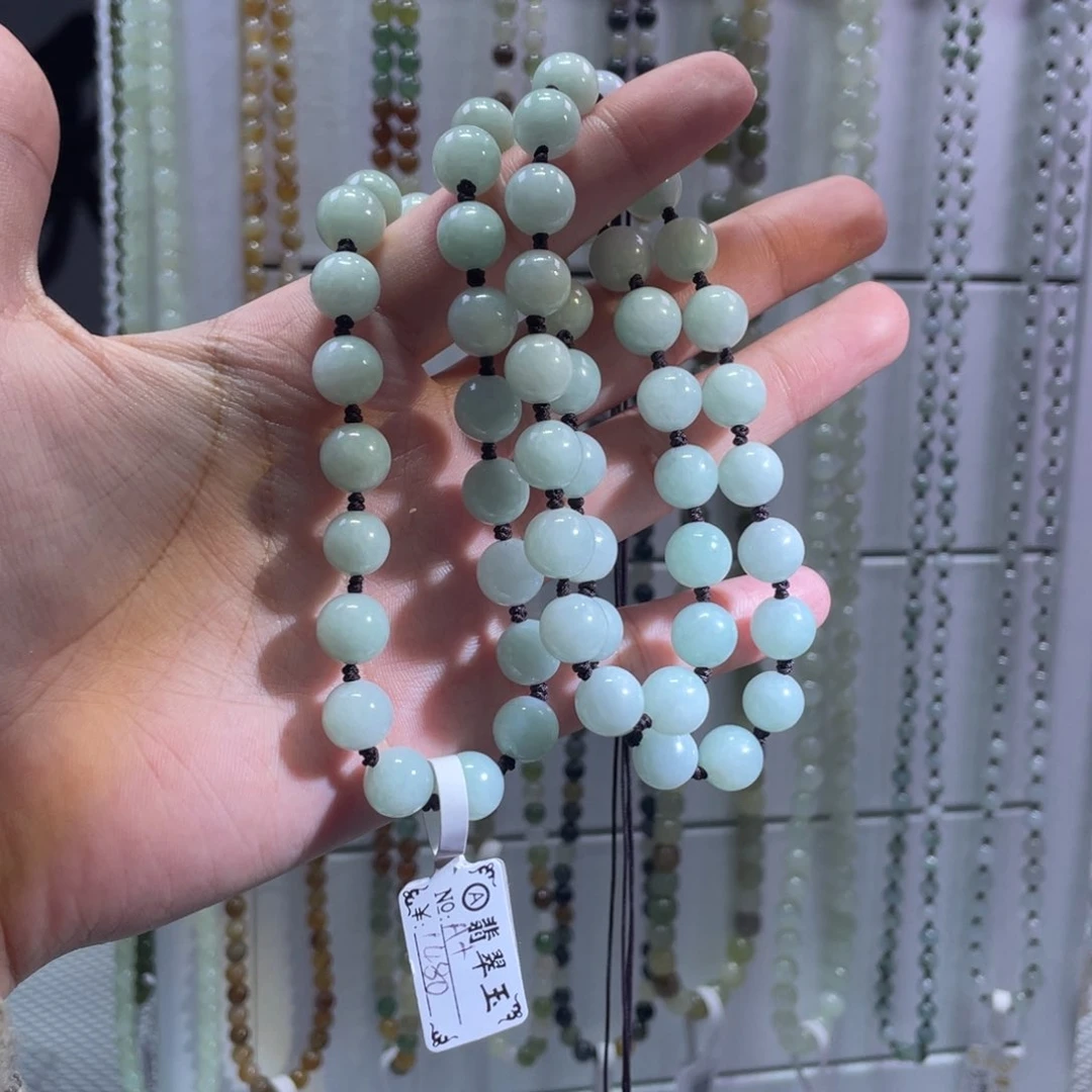 颈饰未镶嵌翡翠珠链