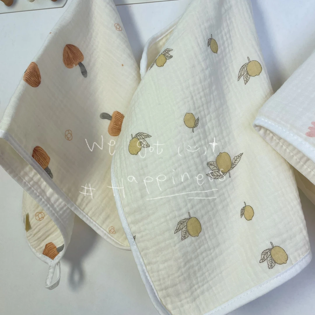 高品质婴幼儿宝宝纯棉毛巾新生儿童洗脸洗澡擦脸喂奶适用