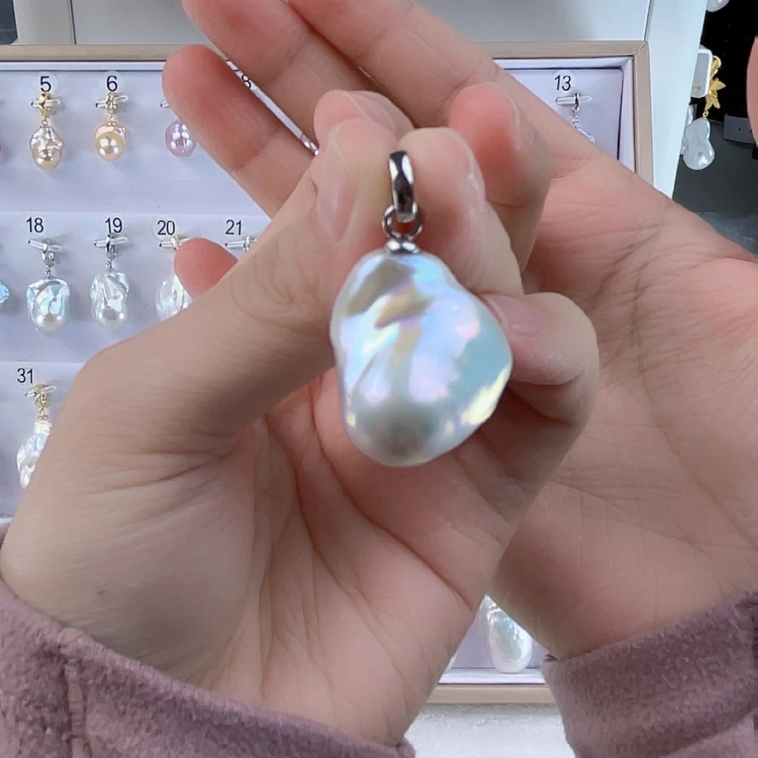 掉***子淡水珍珠未镶嵌吊坠(不含链)