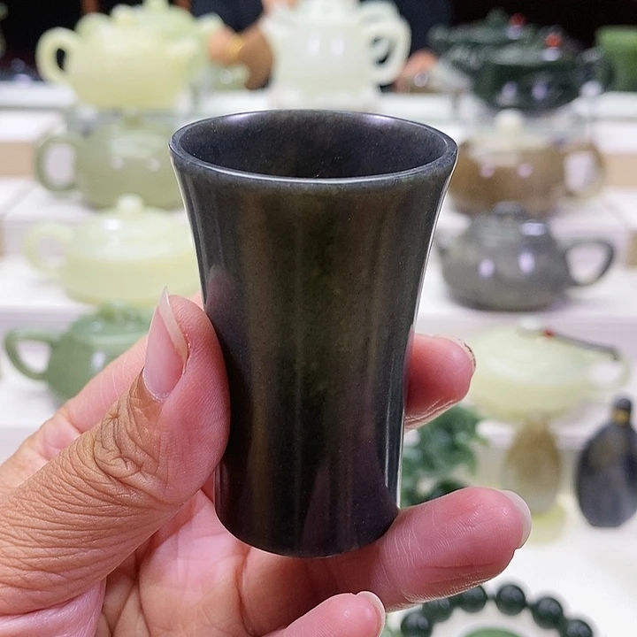 未镶嵌和田玉挂件茶杯50ml