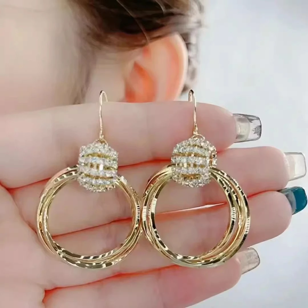 铜合金耳饰 三生三世时尚气质圈圈耳环806号轻奢百搭个性