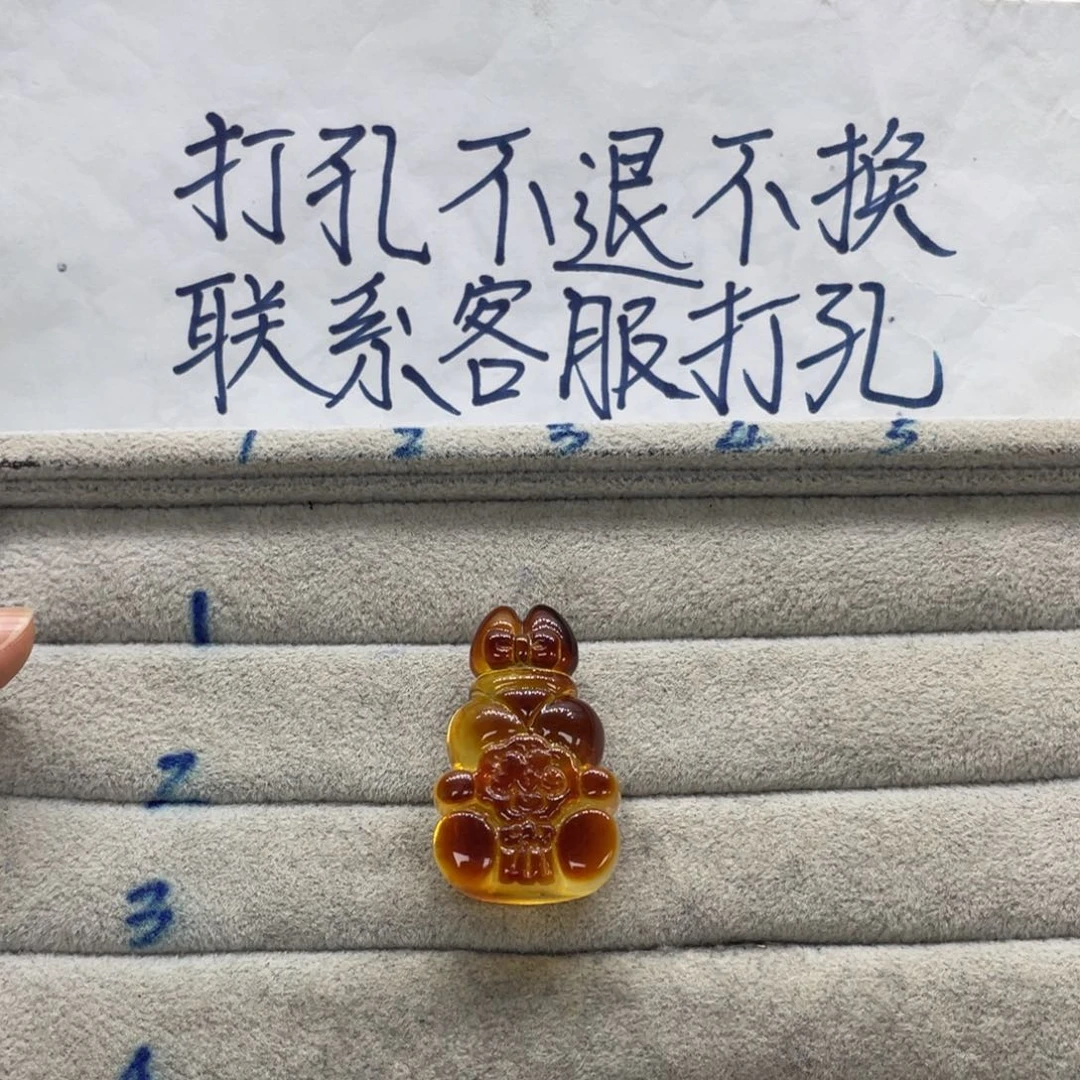 山***意裸石琥珀未镶嵌天然琥珀