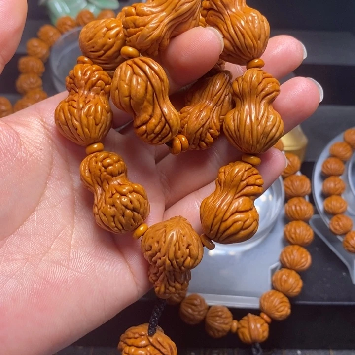 桃核手串花生手持
