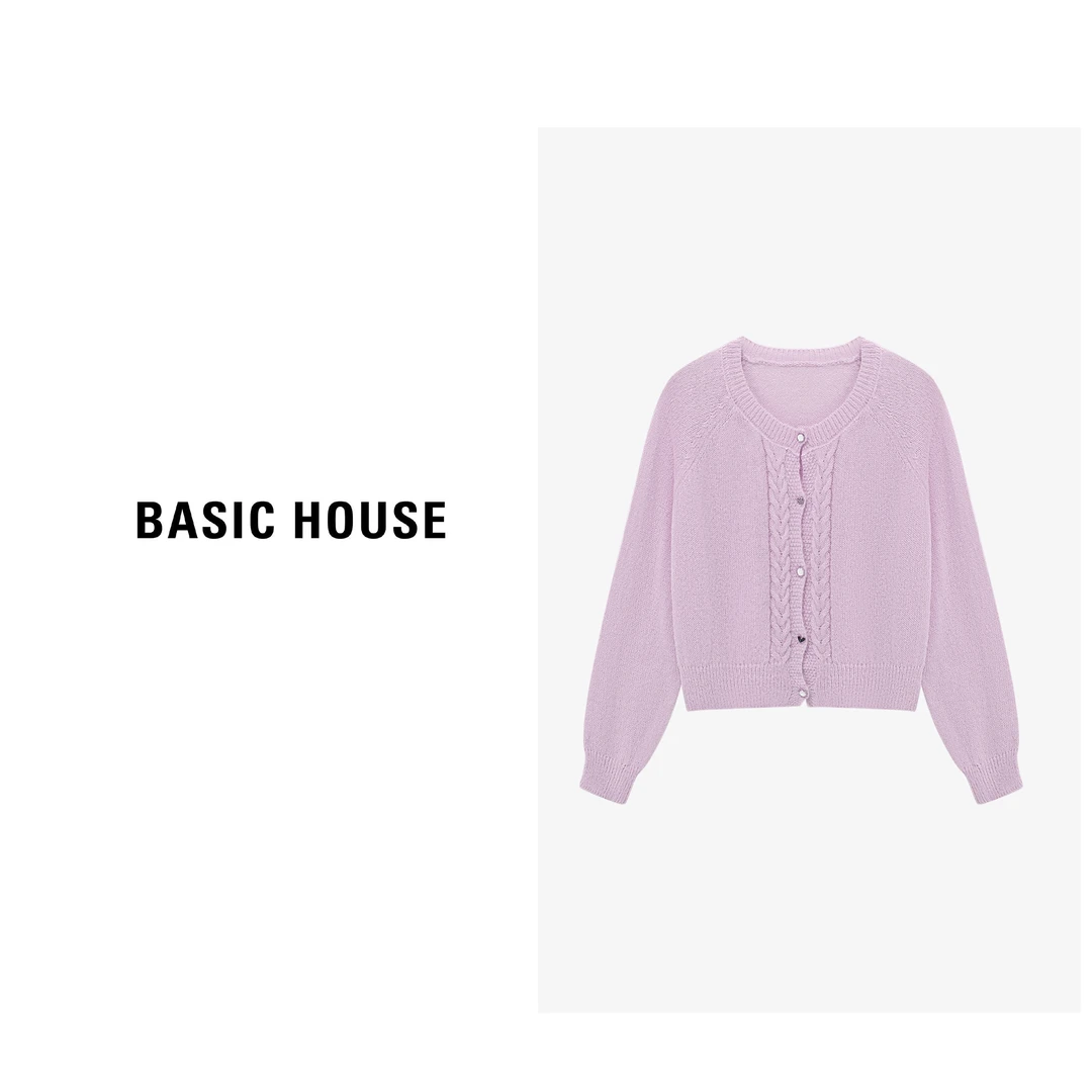 Basic House/百家好春季新款梦幻色系时尚气质毛衣-B0625H5G382