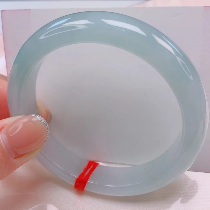 翡翠未镶嵌手镯57圈口
