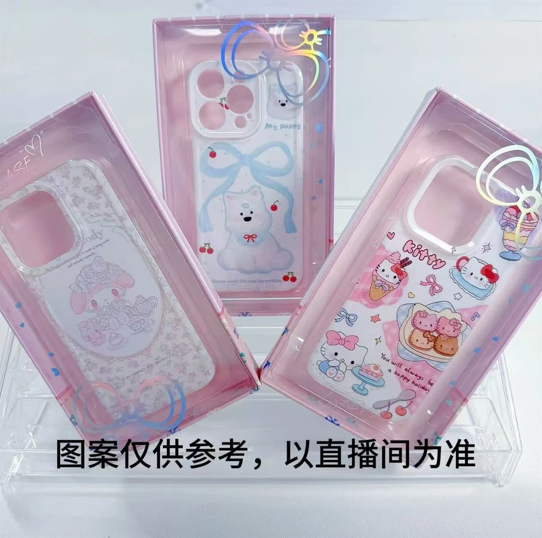 适用于苹果手机大孔亮面TPU卡通手机壳
