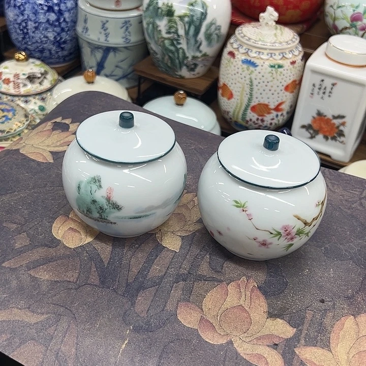 高端陶瓷茶叶密封罐