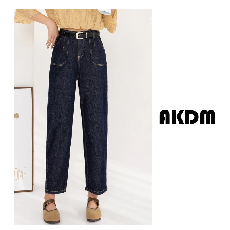 镰刀裤女休闲牛仔裤早秋款68305