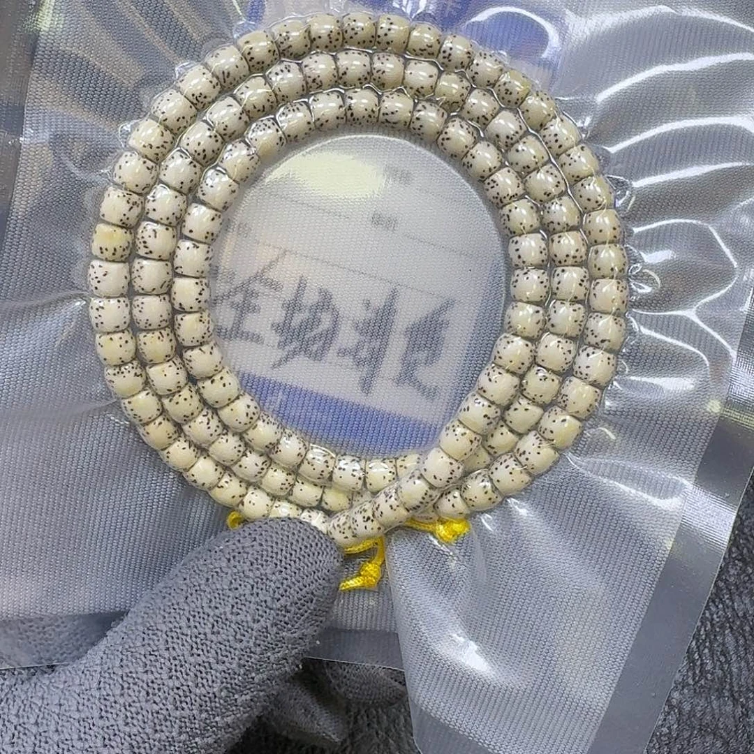 手串星月菩提7*6原生态大留白直切（轻微氧化走色